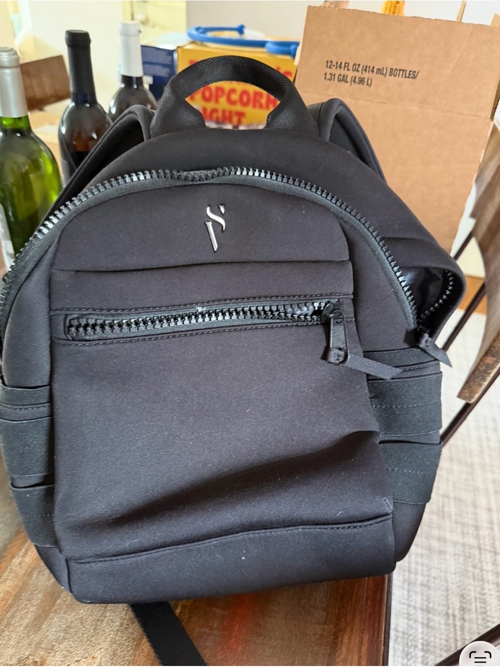 PINK Victoria's Secret Black Mini Backpack